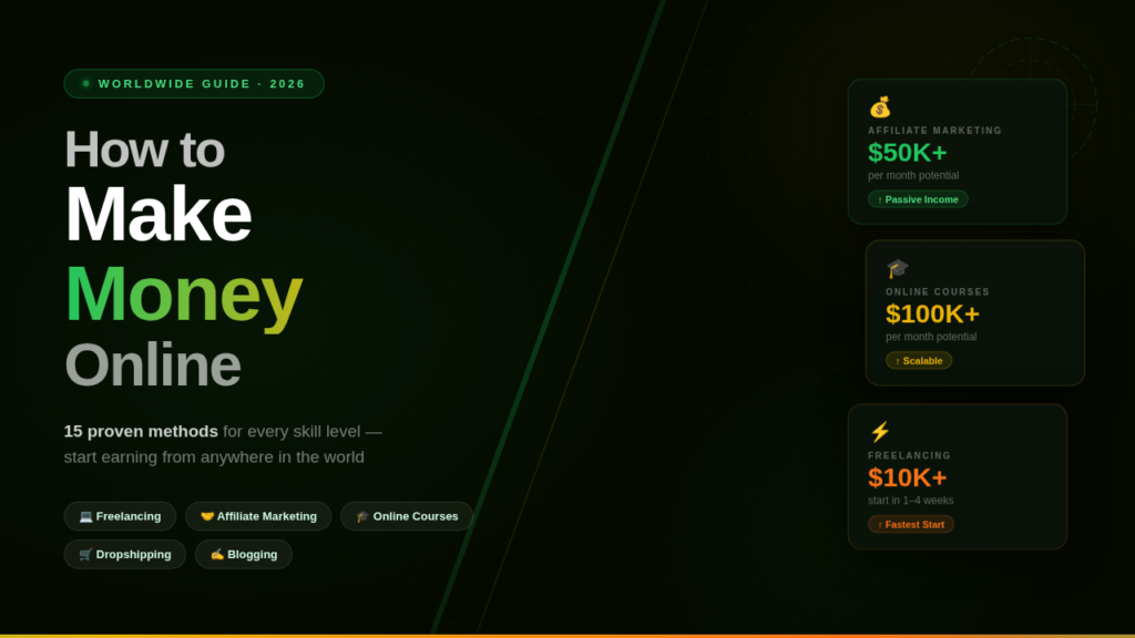 how to make money online