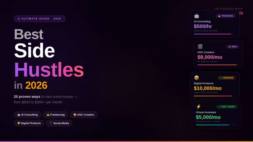 best side hustles in 2026